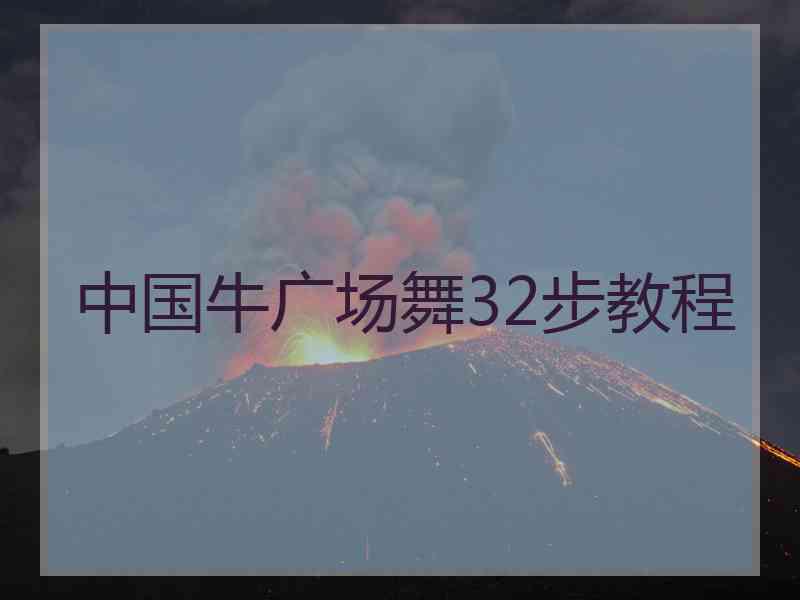 中国牛广场舞32步教程