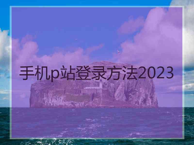 手机p站登录方法2023