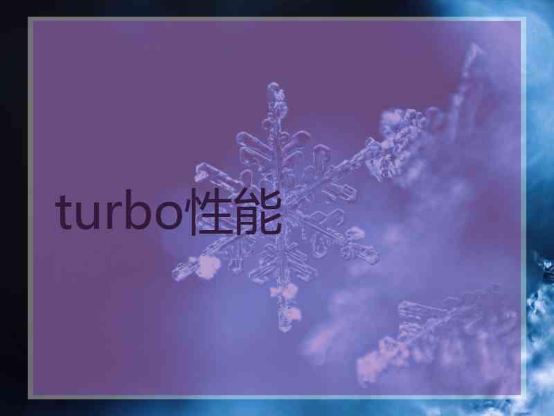 turbo性能