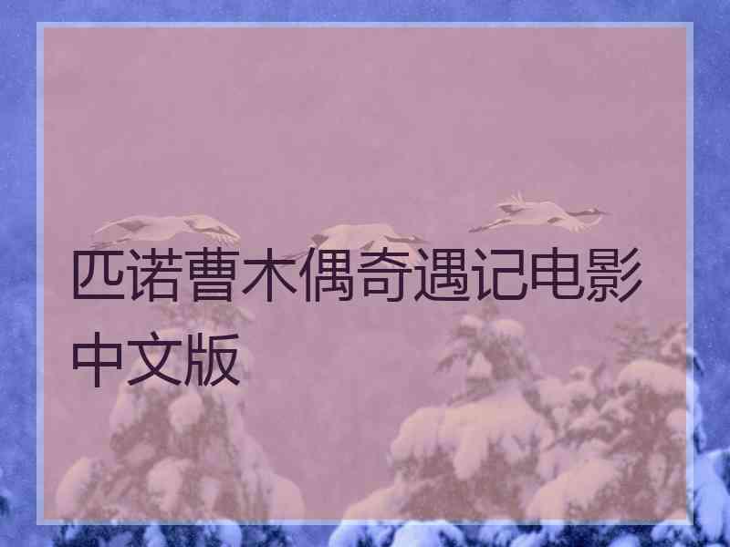 匹诺曹木偶奇遇记电影中文版