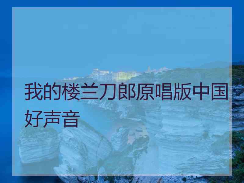 我的楼兰刀郎原唱版中国好声音