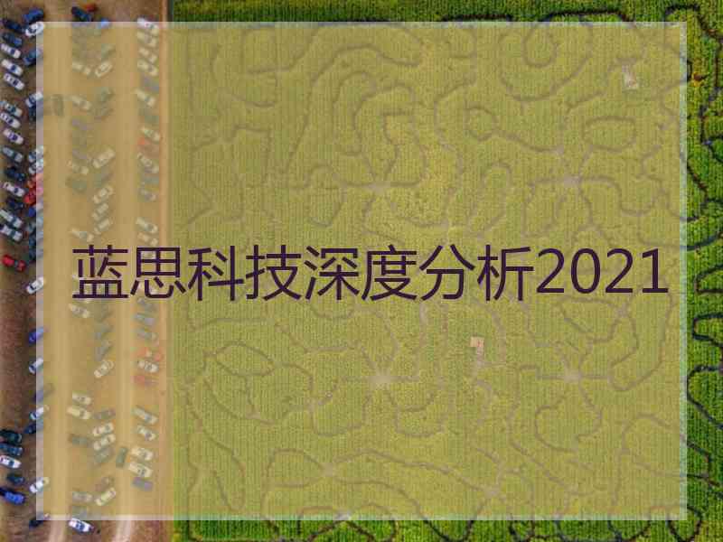 蓝思科技深度分析2021