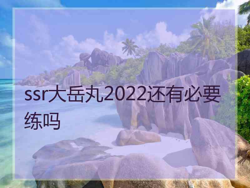 ssr大岳丸2022还有必要练吗