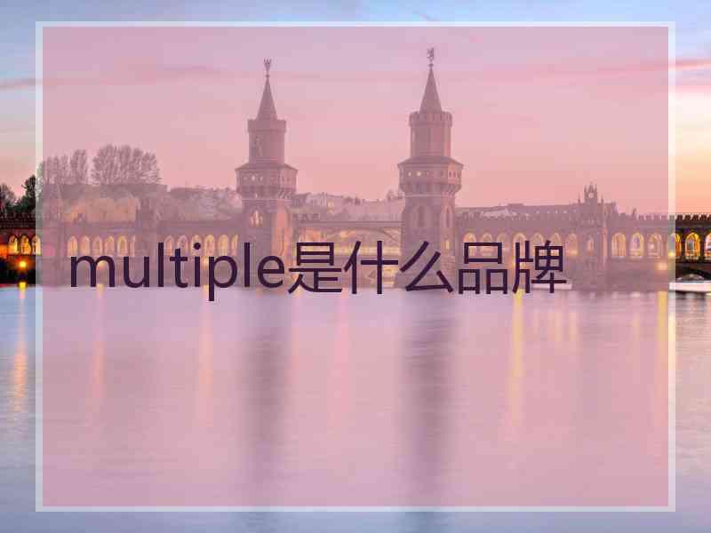 multiple是什么品牌