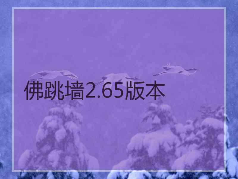 佛跳墙2.65版本