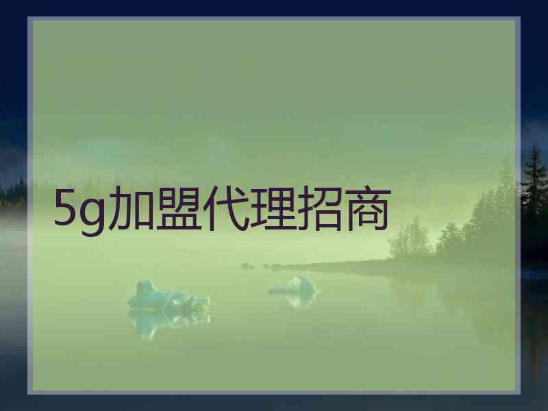 5g加盟代理招商