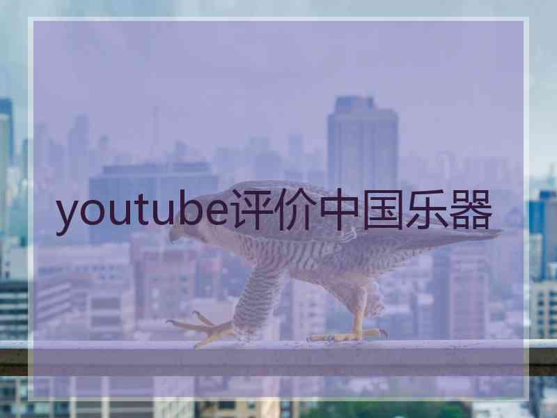 youtube评价中国乐器