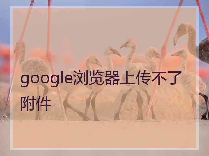 google浏览器上传不了附件