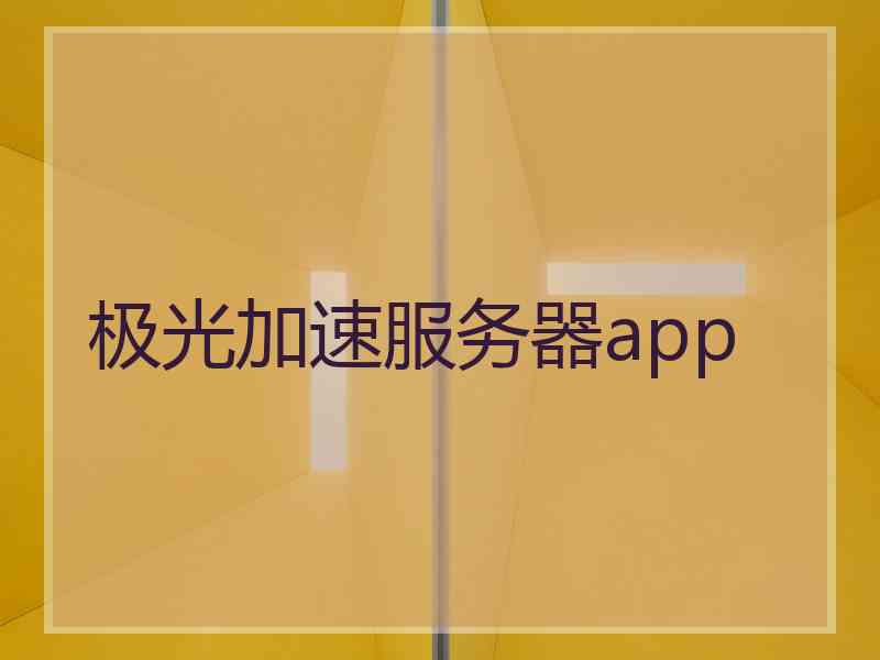 极光加速服务器app