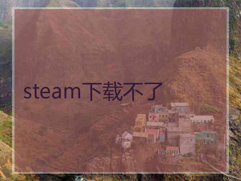 steam下载不了