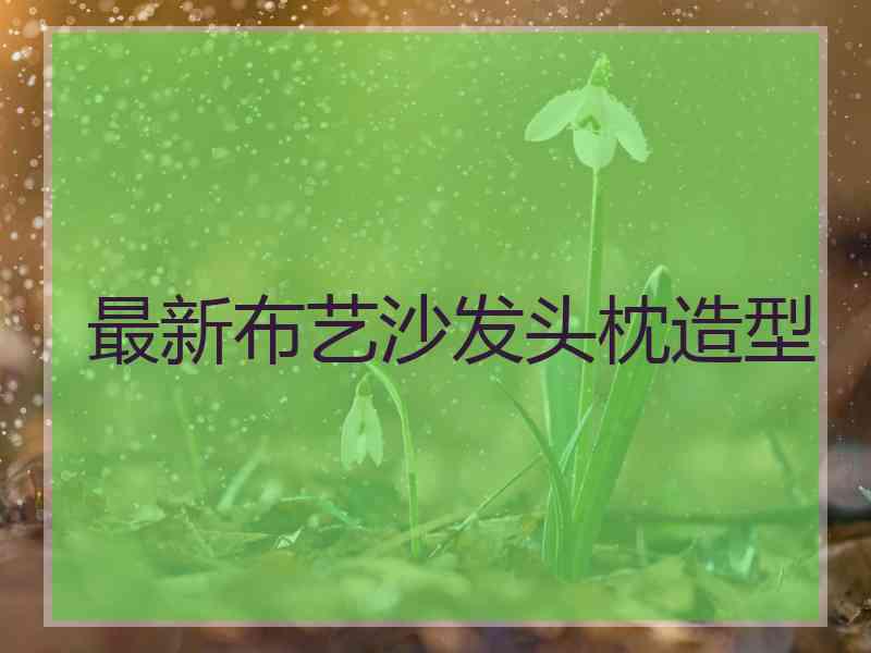 最新布艺沙发头枕造型