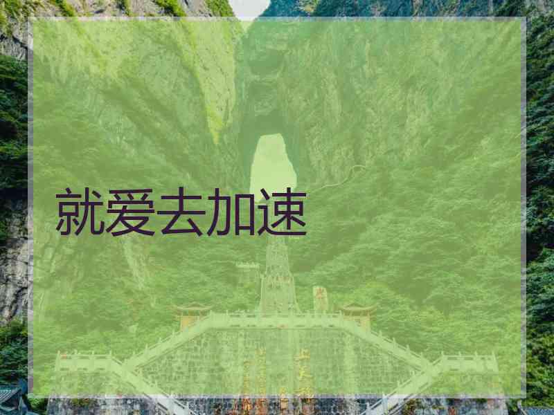 就爱去加速