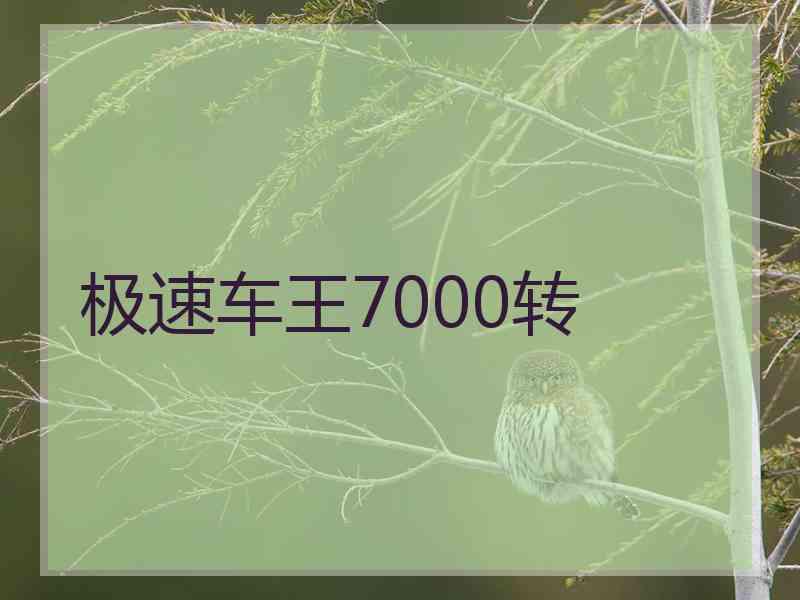 极速车王7000转