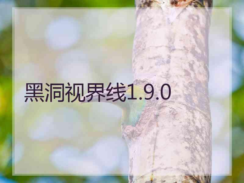 黑洞视界线1.9.0