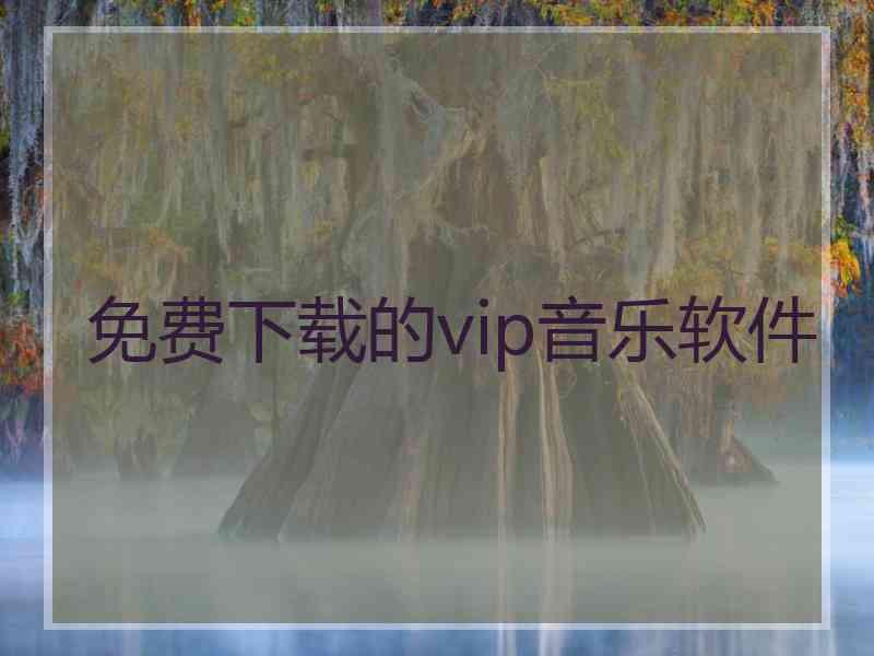 免费下载的vip音乐软件