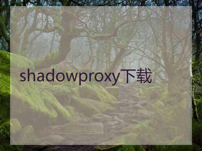 shadowproxy下载