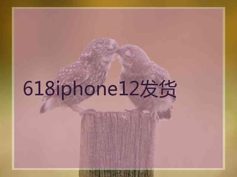 618iphone12发货