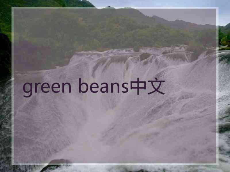 green beans中文