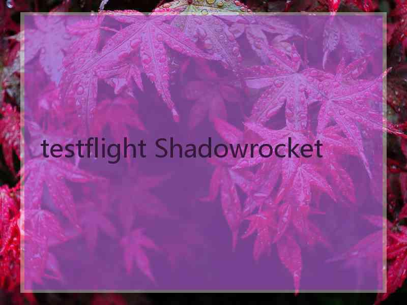 testflight Shadowrocket