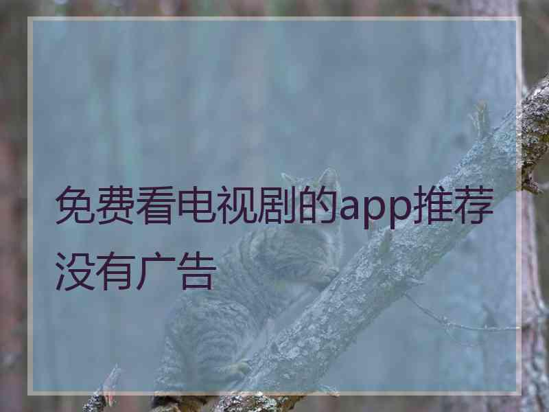 免费看电视剧的app推荐没有广告