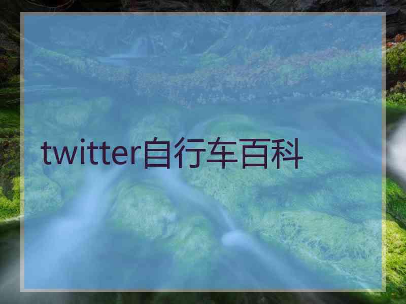 twitter自行车百科