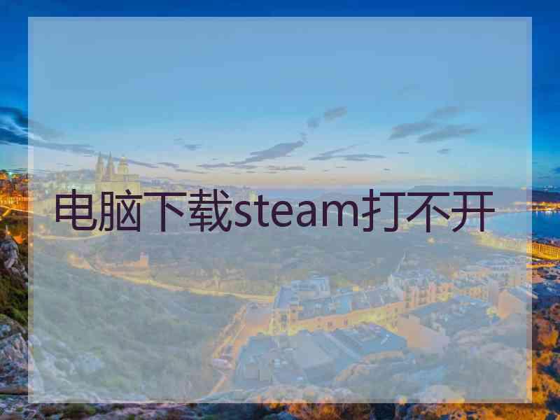 电脑下载steam打不开