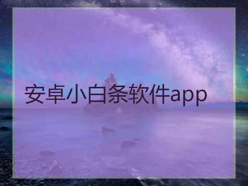 安卓小白条软件app