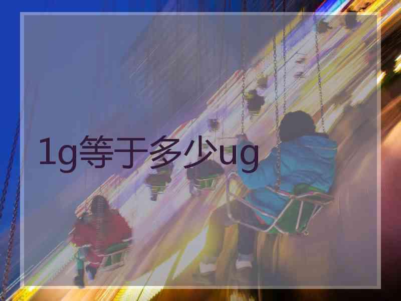 1g等于多少ug