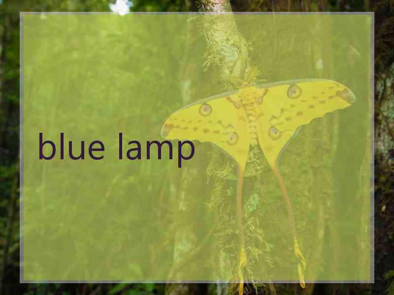 blue lamp