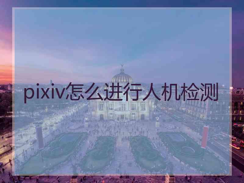 pixiv怎么进行人机检测