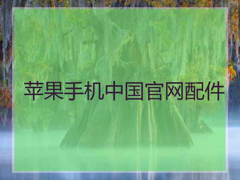 苹果手机中国官网配件