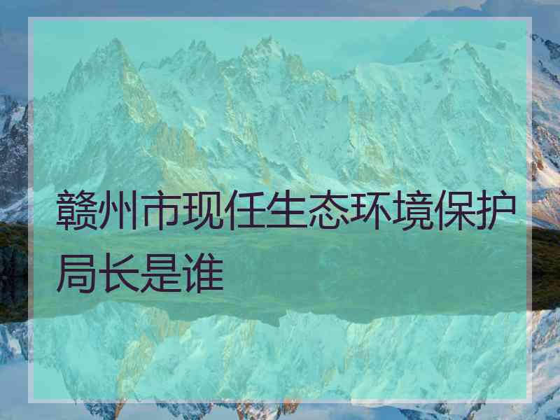 赣州市现任生态环境保护局长是谁