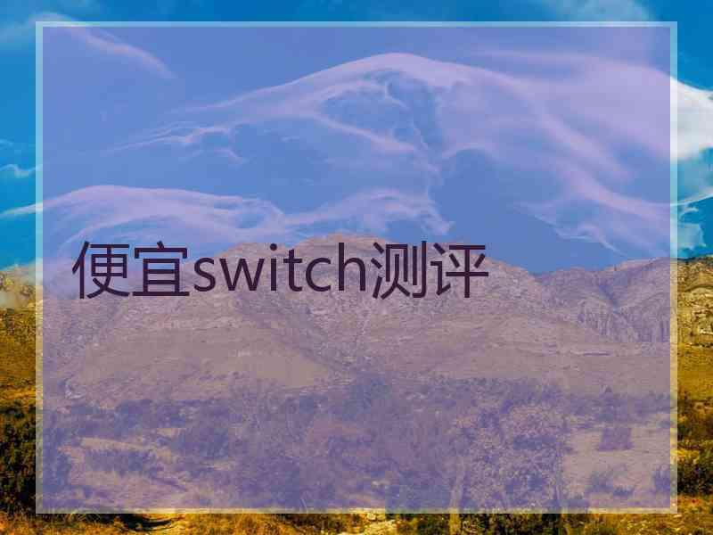 便宜switch测评