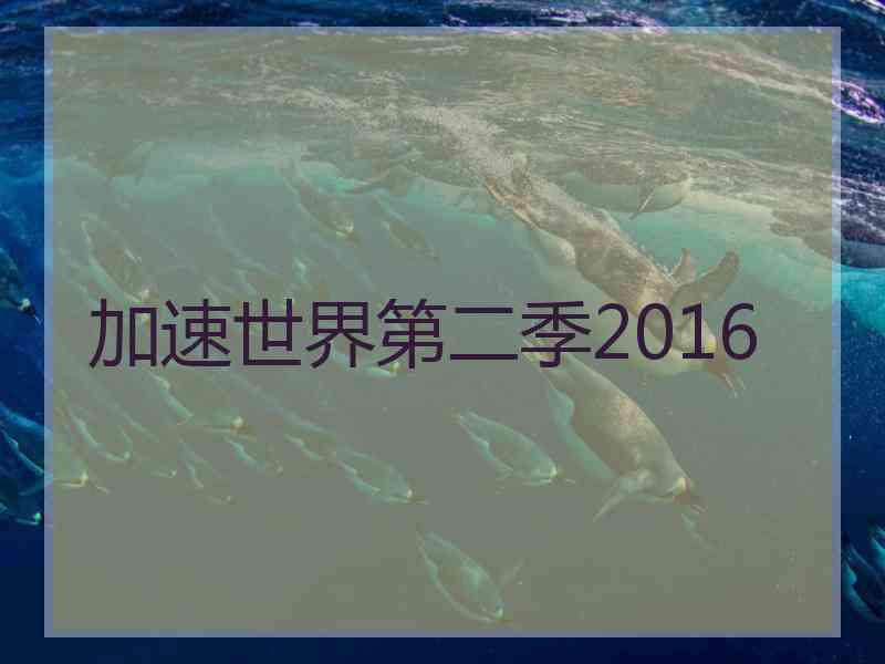 加速世界第二季2016