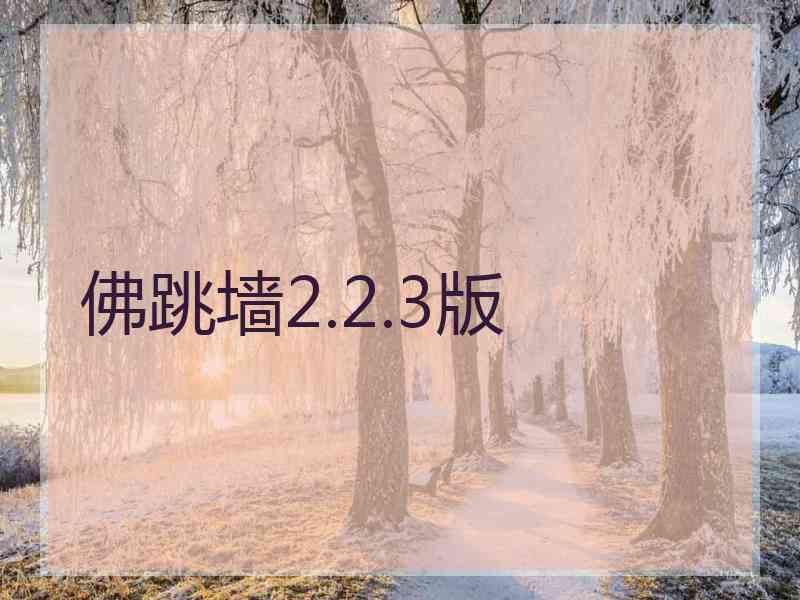 佛跳墙2.2.3版