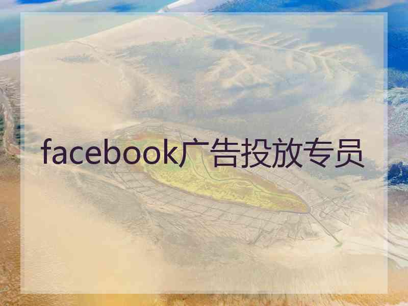 facebook广告投放专员