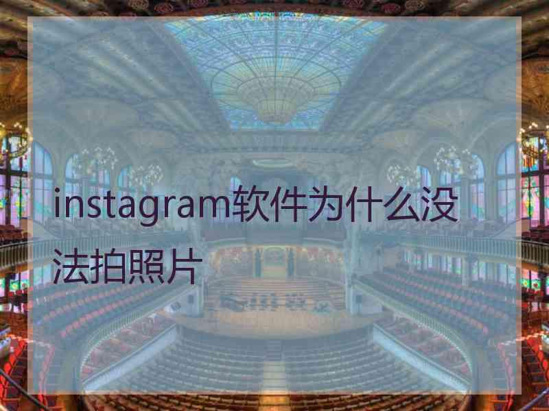 instagram软件为什么没法拍照片