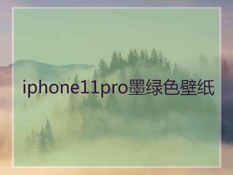 iphone11pro墨绿色壁纸