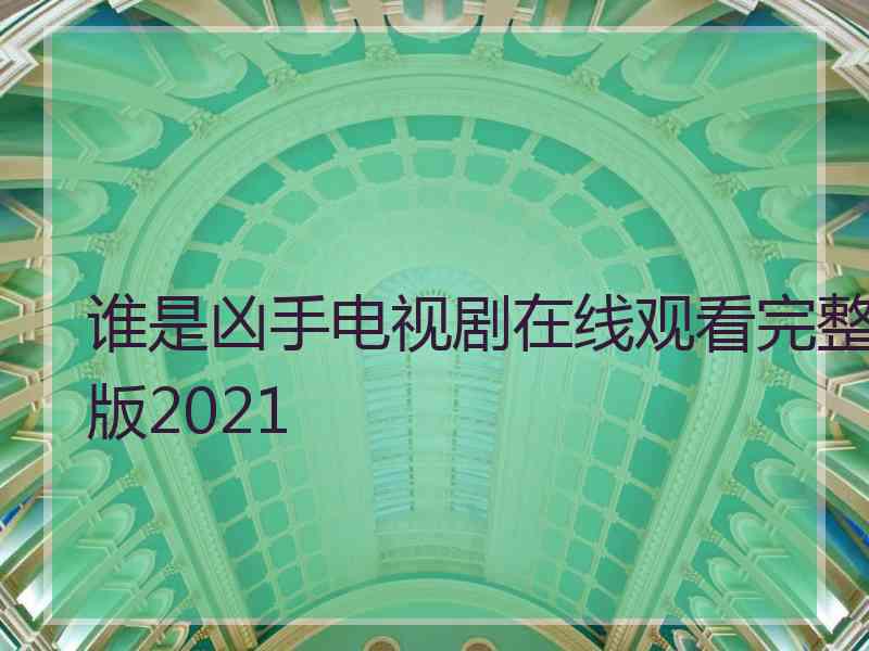 谁是凶手电视剧在线观看完整版2021