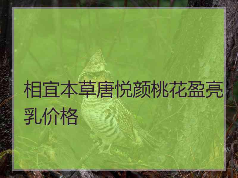 相宜本草唐悦颜桃花盈亮乳价格