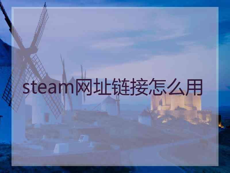 steam网址链接怎么用