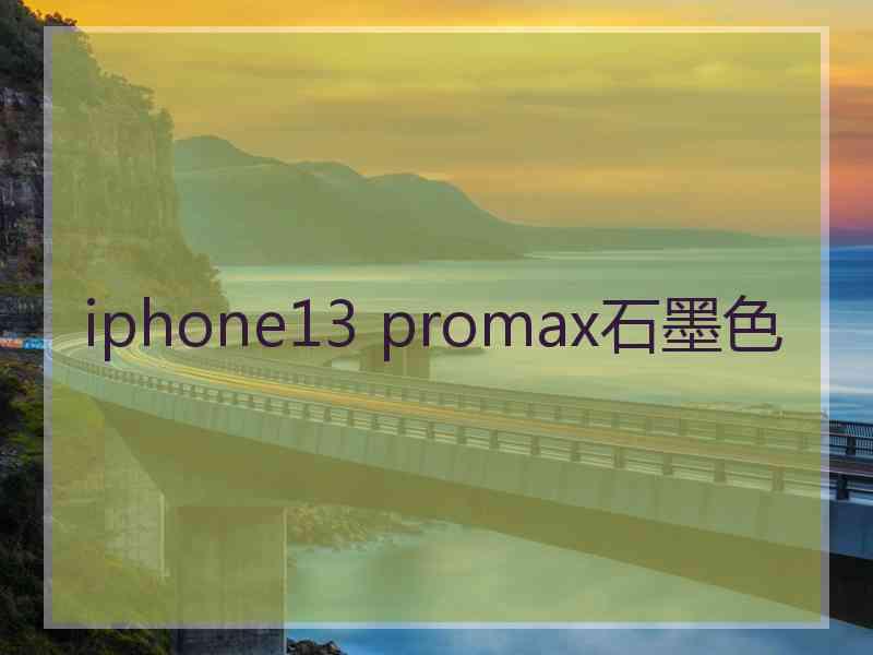 iphone13 promax石墨色