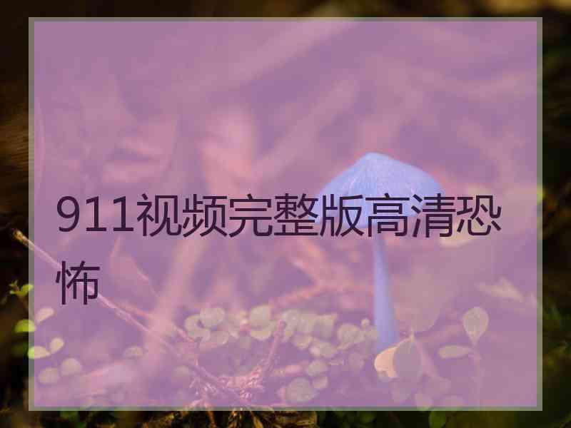 911视频完整版高清恐怖