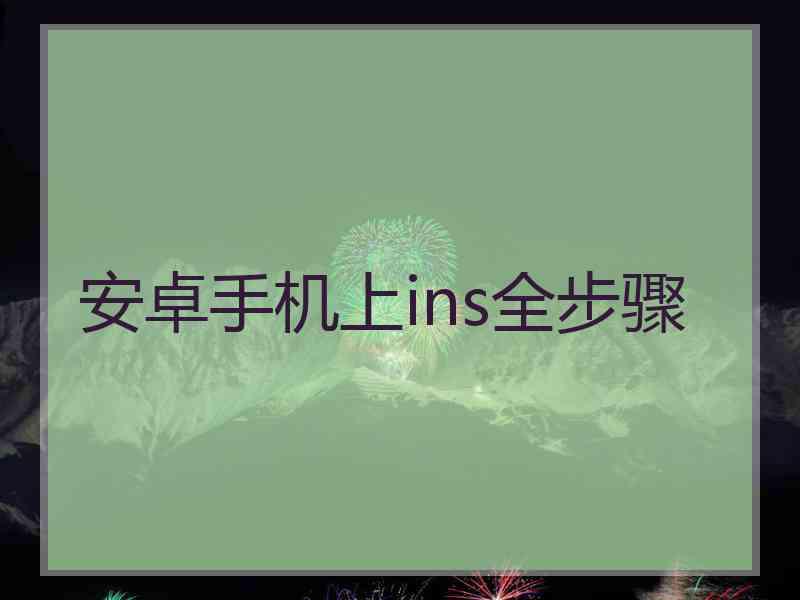 安卓手机上ins全步骤