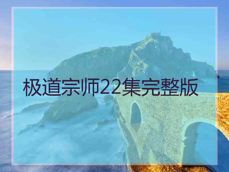 极道宗师22集完整版