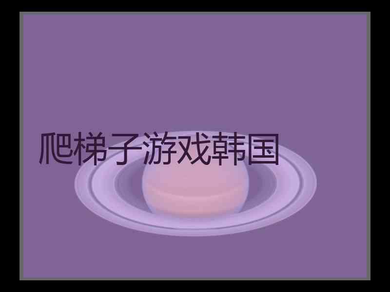 爬梯子游戏韩国