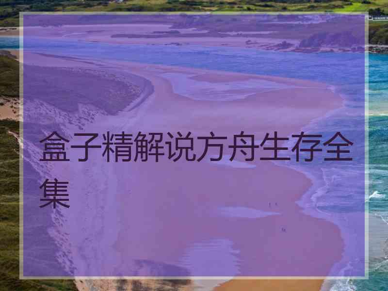 盒子精解说方舟生存全集