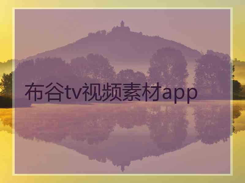 布谷tv视频素材app