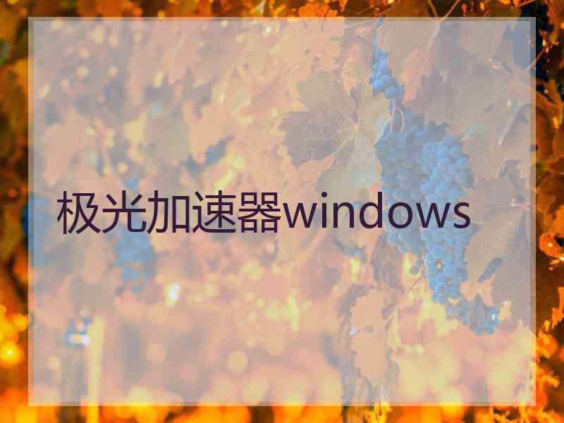 极光加速器windows