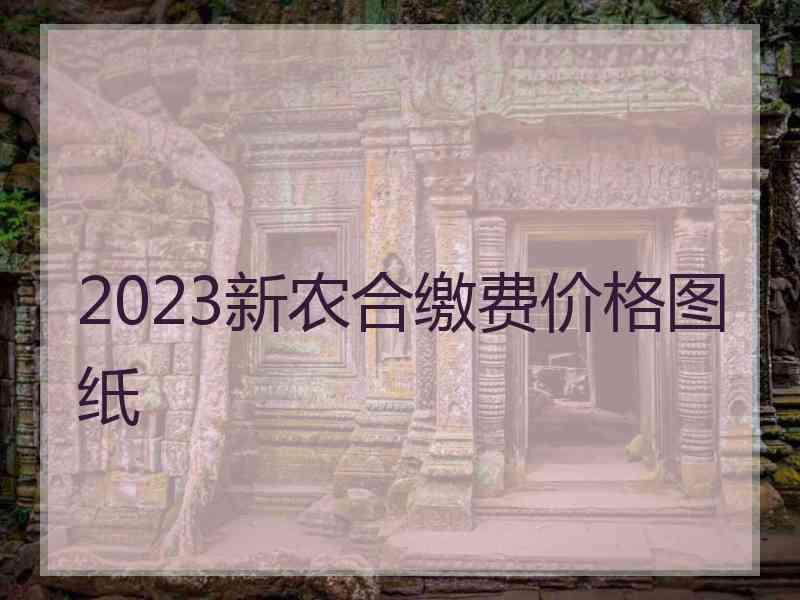 2023新农合缴费价格图纸